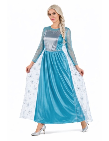 Costume da Principessa di Ghiaccio Taglia M - di alta qualità, ideale per carnevale, feste a tema ed eventi speciali